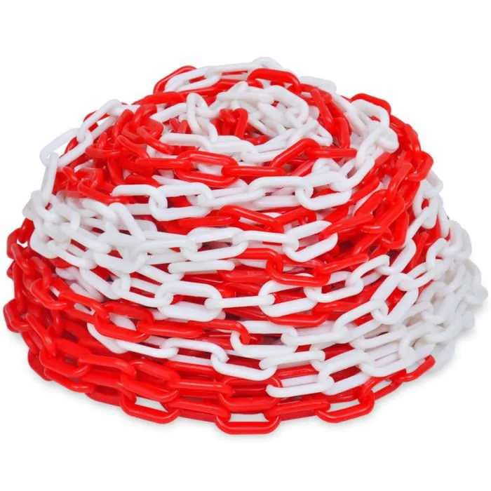 CHAINE DE SIGNALISATION EN PLASTIQUE (ROUGE-BLANC)
